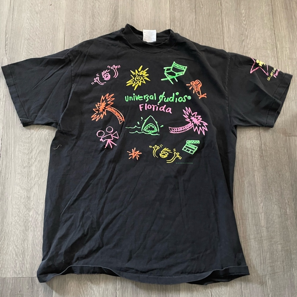 Vintage Universal Studios Florida T-Shirt Black Single Stitch